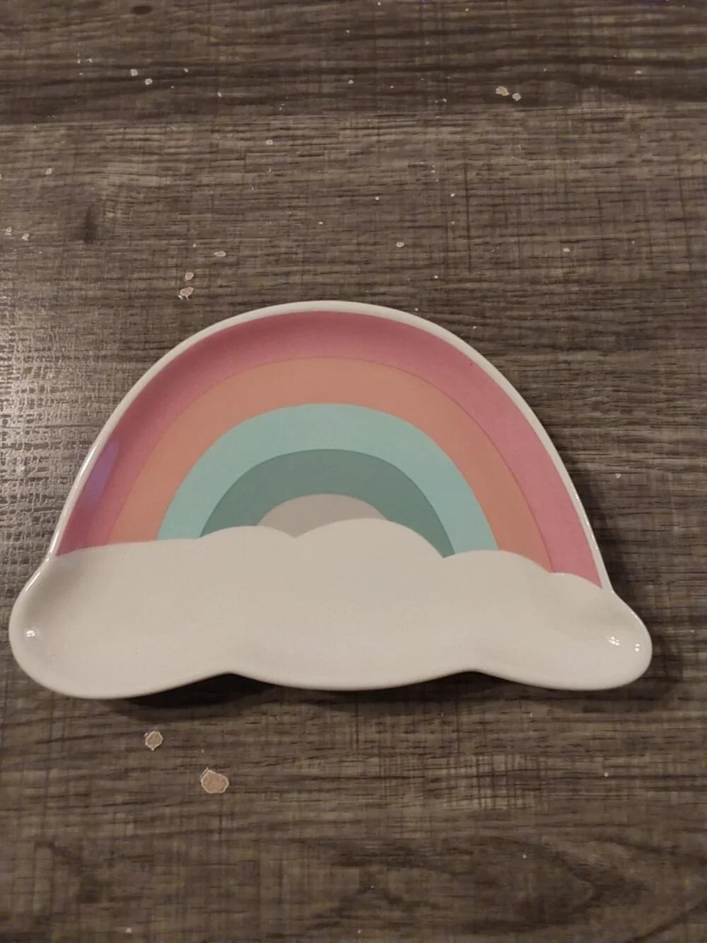 RAINBOW TRINKET PLATE ADORABLE, NEW WITH TAGS